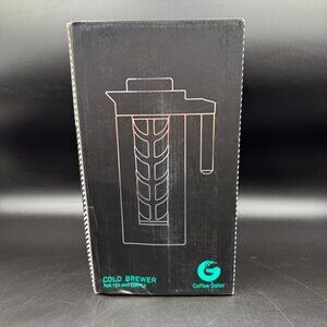 Coffee Gator Cold Brew Coffee Maker 47 Oz Iced Tea & Coffee Pitcher W/Glass